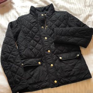 J. Crew black quilted jacket